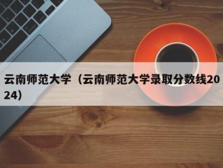 云南师范大学（云南师范大学录取分数线2024）