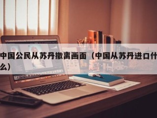 中国公民从苏丹撤离画面（中国从苏丹进口什么）