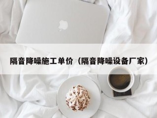 隔音降噪施工单价（隔音降噪设备厂家）
