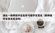 湖北一教师双手左右开弓扇学生耳光（教师扇学生耳光犯法吗）