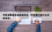 中欧全面重启各层级交往（中欧要打造什么伙伴关系）