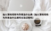仙人掌的功效与作用治什么病（仙人掌的功效与作用治什么病可以治过敏吗）
