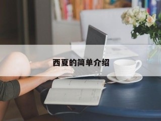 西夏的简单介绍