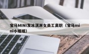 宝马MINI发冰淇淋女员工离职（宝马mini小姐姐）