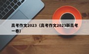 高考作文2023（高考作文2023新高考一卷）