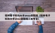 桂林电子科技大学2022录取线（桂林电子科技大学2022录取线二本专业）