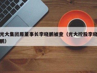 光大集团原董事长李晓鹏被查（光大控股李晓鹏）