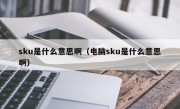 sku是什么意思啊（电脑sku是什么意思啊）
