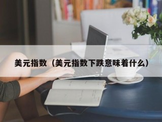 美元指数（美元指数下跌意味着什么）