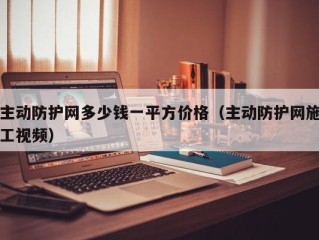 主动防护网多少钱一平方价格（主动防护网施工视频）